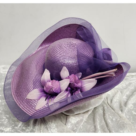 Chapeau Creations by Ruth Kropveld Purple Womens Couture Hat main image 7